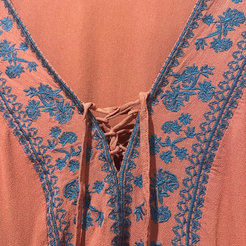 Torrid Lace Up Long Sleeve Blouse - Picture 6 of 7